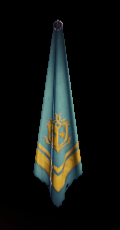 gold sigil scarf (blue)