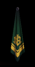 gold sigil scarf (dark green)