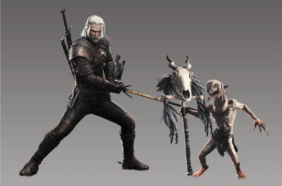 the witcher three collaboration screenshot mhw wiki guide